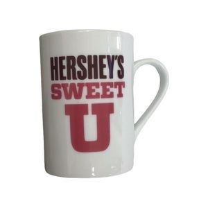 Fitz & Floyd Hershey’s Sweet U Chocolate Brown Pink Ceramic Novelty Mug
